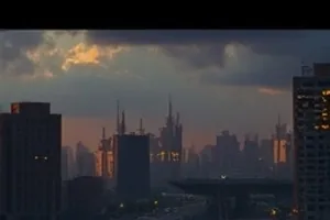 星屑邮差封面，小城邮差投递星愿信件的街景